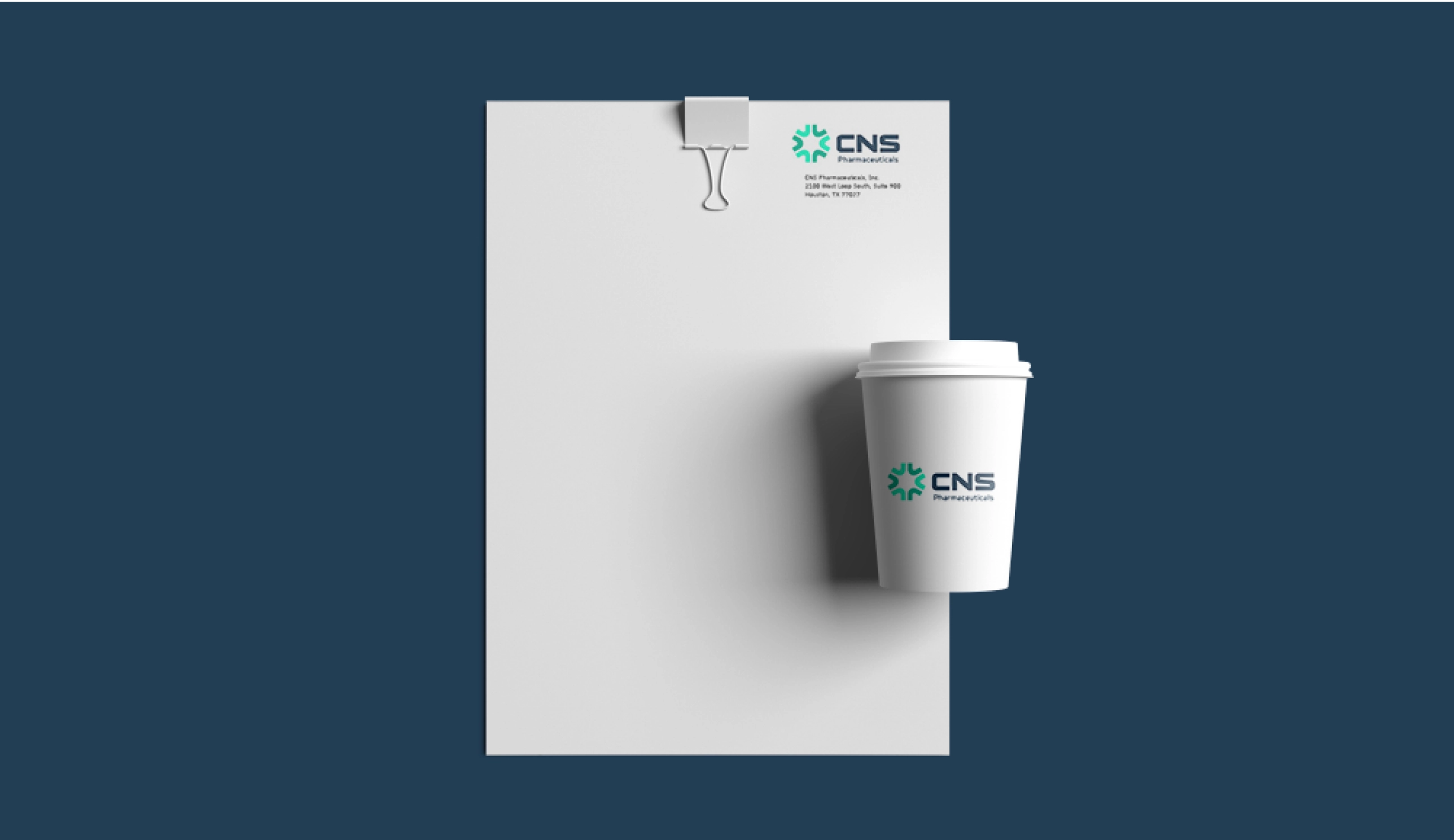 CNS Pharmaceuticals stationery example