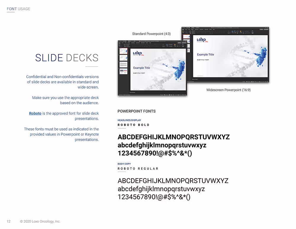 Loxo@lilly brand book page